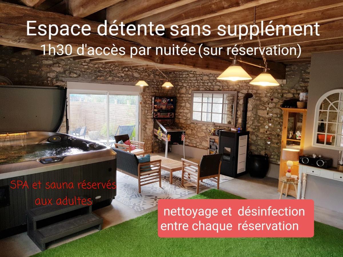 Le Grand Cedre Spa Et Sauna Interieur Piscine Marolles  Eksteriør billede
