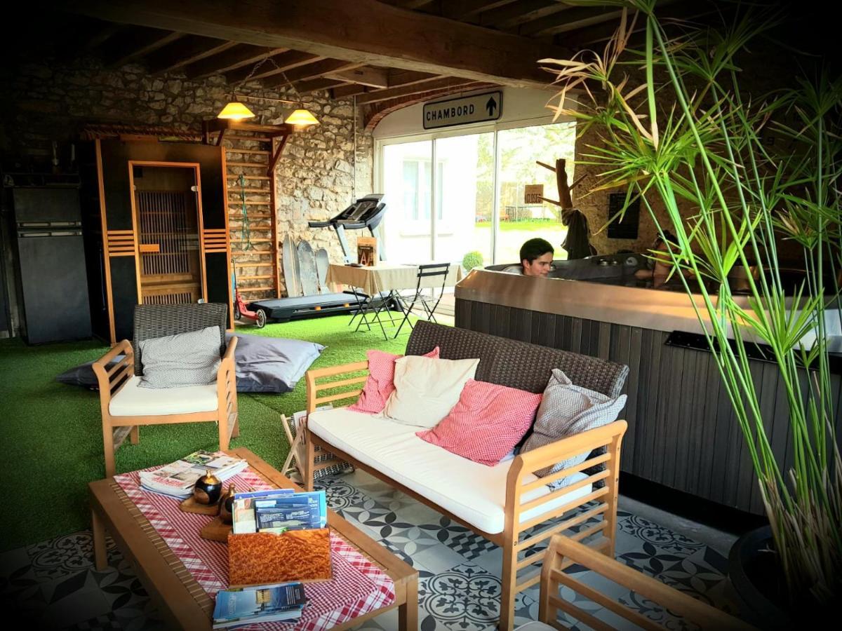 Le Grand Cedre Spa Et Sauna Interieur Piscine Marolles  Eksteriør billede
